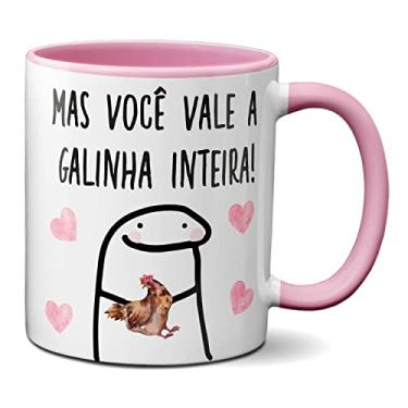 Imagem de Caneca Tem Amizade Que Vale A Pena Você Vale Galinha Inteira (Rosa)