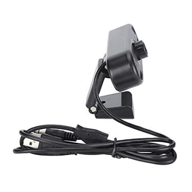Imagem de Câmera da Web, HD Webcam de 2 milhões de pixels 1920 x 1080 Microfone de redução de ruído CMOS USB2.0 Foco manual 30fps para transmissão ao vivo de educação de escritório doméstico