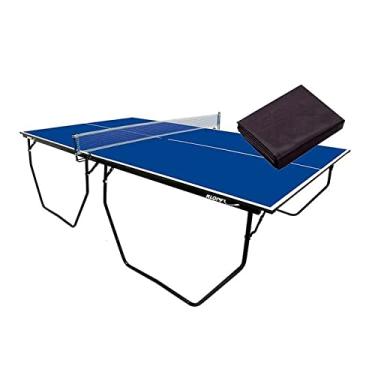 Imagem de MESA DE PING PONG MDF 15mm COM RODAS SUPORTE E REDE KLOPF 1009 + Capa Impermeável