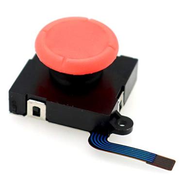 Imagem de Deal4GO Módulo de Botão Analógico de Substituição 3D Joysticks para Controle de Nintendo Switch Joy-con (Vermelho)