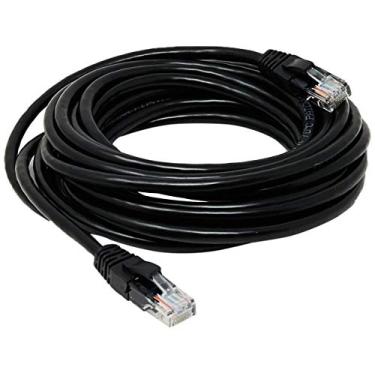 Imagem de Cabo de Rede PlusCable Preto 5Metros PC-ETHU50BK Cat.5E Patch Cord - Conectores RJ45 Capa de PVC