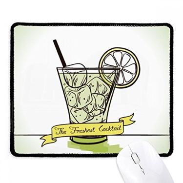 Imagem de Mousepad de sorvete Tubularis Lemon Ice Juice, borda costurada, tapete de borracha para jogos