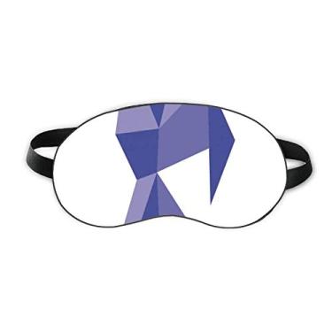 Imagem de Capa para sombra noturna macia com estampa de pombo abstrata de origami roxo