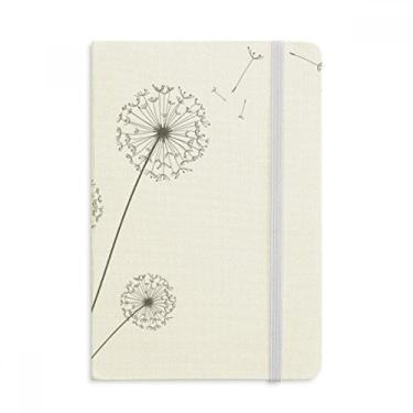 Imagem de Caderno de flores de três dente-de-leão oficial de tecido capa dura para diário clássico