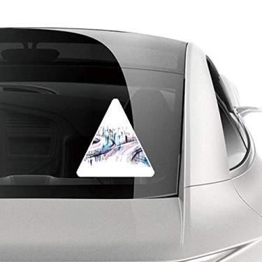 Imagem de DIYthinker Adesivo de construção moderna arranha-céus Overpass carro motocicleta bicicleta bagagem decalque