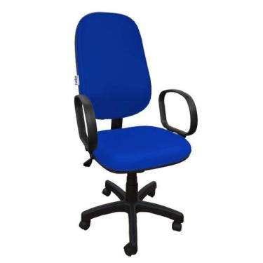 Imagem de Cadeira Presidente Giratória Reclinável Para Escritório Azul - Stilos