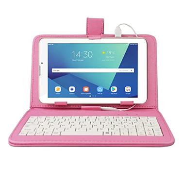 Imagem de Tablet Rosa Multilaser M7 32GB Android 11 Dual Chip Função Celular NB361 + Capa com Teclado (Rosa)