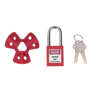 Imagem de Bloqueio Pneumático Trava de Segurança Com Cadeado Isolamento Fonte de Gás Cilindro de Gás de Rosca Macho para Indústria