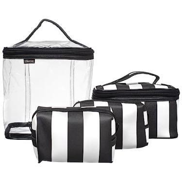 Imagem de Necessaire Feminina Viagem 4 Peças Frasqueira Estilo / 300LL Preta