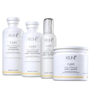 Imagem de Kit Keune Care Vital Nutrition - Shampoo Conditioner Mask Protein