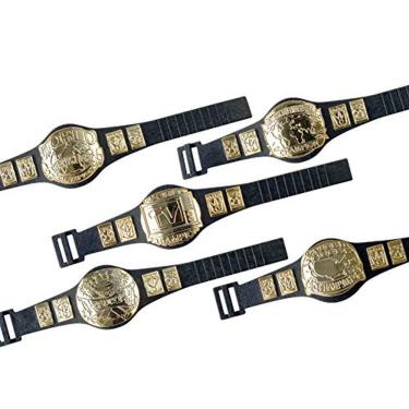 Imagem de Conjunto de 5 cinturões de campeonato para figuras de ação de wrestling