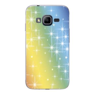 Imagem de Capa Case Capinha Samsung Galaxy J1 Mini Arco Iris Brilhos - Showcase