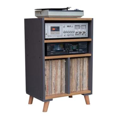 Imagem de Rack Para Discos de Vinil LPs e Receiver Gama