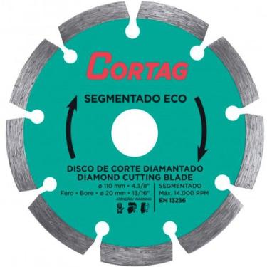 Imagem de Disco Diamantado Cortag Segmentado Eco 110X20mm