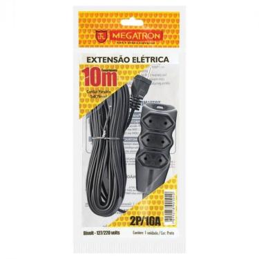 Imagem de Extensao Cabo Pl 2x0,75 10 Metros Preta 104