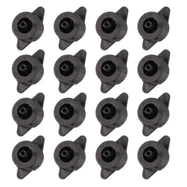 Imagem de METALLIXITY Gotejador de compensação de pressão, (1 galão por hora) 50 peças, emissores de gotejamento de irrigação de plástico - para regar plantas de gramado de jardim, preto