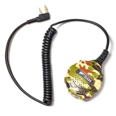 Imagem de HYS Microfone de alto-falante compatível com rádios Baofeng BF-F8HP BF-F9 UV-82 UV-82HP UV-5R e Kenwood NX-220E/NX-220E2 dPMR Rádio digital/analógico portátil BTECH Retevis TYT rádios de 2 pinos,