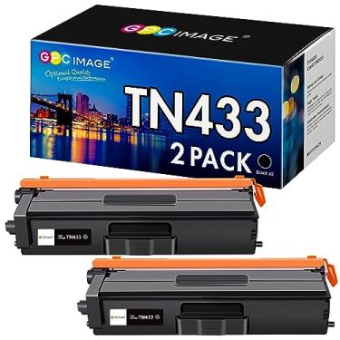 Imagem de GPC Image Cartucho de toner de substituição compatível para Brother TN433 TN 433 para usar com HL-L8360CDW MFC-L8900CDW HL-L8360CDWT HL-L8260CDW MFCL8610CDW MFCL9570CDW Impressora multifuncional a laser colorida (2 pretas)