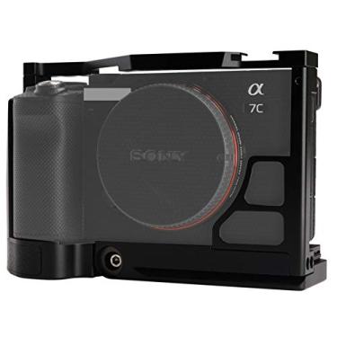 Imagem de WEPOTO Placa de montagem rápida para gaiola A7C promove tração e protege a câmera sem abrasão para Sony A7C