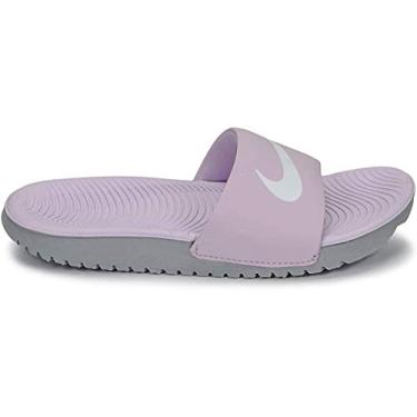 Imagem de Nike Unisex-Kid's Kawa Slide (GS/PS) Sandal, iced Lilac/White-Particle Grey, 12C Child US Little Kid