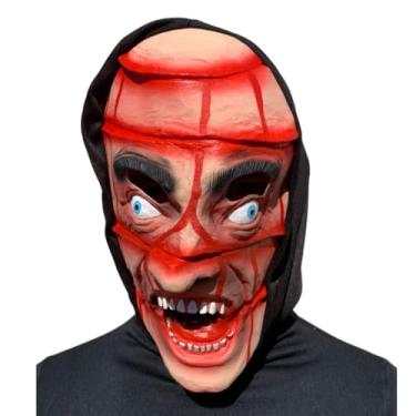 Imagem de Máscara Homem Fatiado Halloween Carnaval Fantasia Teatro Terror Assustador Cosplay