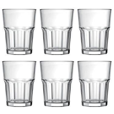 Imagem de Jogo 6 Copos 200ml para Suco Água e Refrigerante Nadir Figueiredo em Vidro Transparente