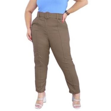 Imagem de Calça feminino alfaiataria social plus size-Feminino