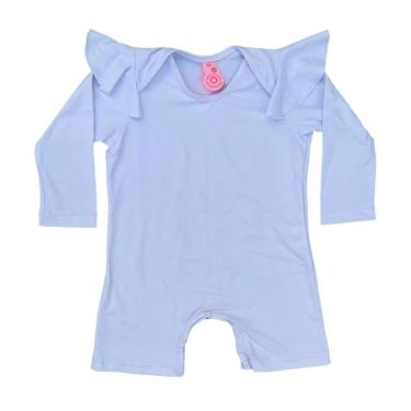 Imagem de Macacão de Bebê com Proteção UV Liz - Branco-Feminino