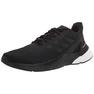 Imagem de adidas Tênis de corrida masculino Response Super, Preto/Preto/Cinza, 12.5