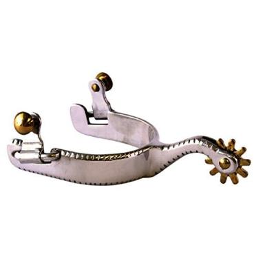 Imagem de Colorado Saddlery Esporas femininas Helena Special Spurs para mulheres - Aço inoxidável, esporas estilosas para botas com fileiras de 9,5 cm - Perfeito para passeios em trilha, aderência a cavalo,