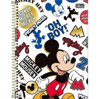 Imagem de Caderno Do Mickey Capa Dura 10 Matérias 160 Folhas Escolar