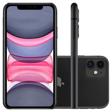 Imagem de Apple Iphone 11 Preto 128Gb Tela 6.1 Camera Dupla 12Mpx Vitrine