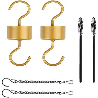 Imagem de Ganchos acessórios para alimentadores de beija-flor Ant Moat 2 fossos de formiga 2 correntes suspensas e 2 escovas para alimentadores de beija-flor e alimentadores de papa-figo, 100% seguros para seu