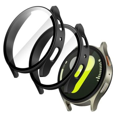Imagem de JETech Capa com Protetor de Tela para Samsung Galaxy Watch 7 44mm, Preto