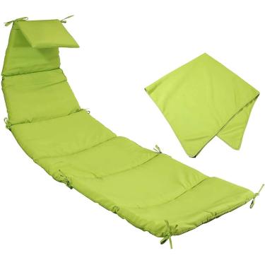 Imagem de Almofada e guarda-chuva de substituição de tecido para espreguiçadeira – atualize sua cadeira de rede suspensa, poltrona e espreguiçadeira com acessórios resilientes e elegantes, melhore sua