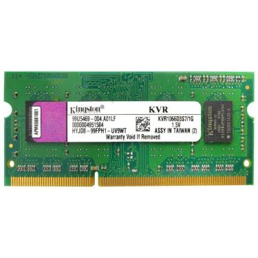 Imagem de Memória Ram Para Notebook Kingston Ddr3 1gb 1600mhz - Kvr1066d3s7/1g