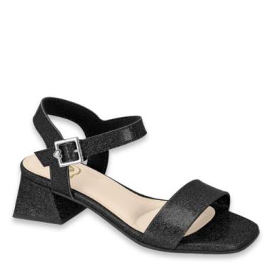 Imagem de Sandália Infantil Menina Salto Bloco Molekinha 2347.100, Preto verniz 