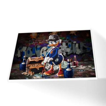 Imagem de Quadro Tio Patinhas Canvas Sem Vidro - Center Molduras, 90x60 Filete, 