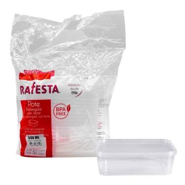 Imagem de Pote Ret. 500 Ml com Lacre 10 Unds Freezer e Micro-ondas - PRAFESTA, U