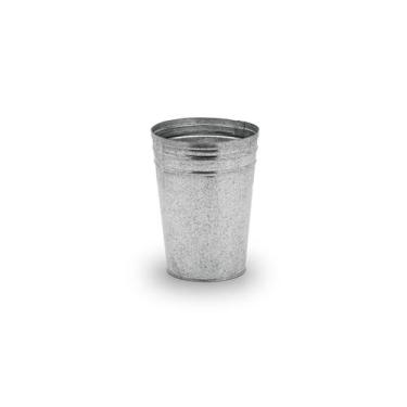 Imagem de Vaso cachepô cone de aço galvanizado 21 cm - Loja Bora, Decora!