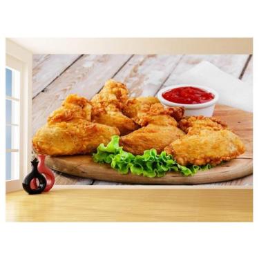 Imagem de Papel De Parede Alimentos Peixe Empanado Frito 3,5M Al326 - Você Decor