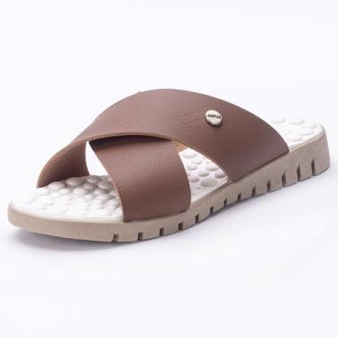 Imagem de Chinelo Feminino Rasteira Massageador Macio Confortável - UNIFLEX, Car