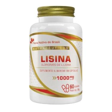 Imagem de Lisina 1000mg 60 Capsulas Flora Nativa do Brasil, Sem sabor