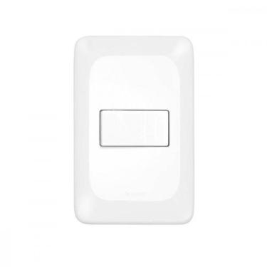Imagem de Conjunto Pial Pop 4X2 Branco Com Placa (1Tomada Tv Tipo F) Lgx060, Bra