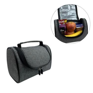 Imagem de Frasqueira Térmica Alça de Mão Portátil Porta Marmita Lancheira Bebida