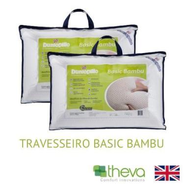 Imagem de 2 Travesseiros Basic Bambu - Alto Padrão - Dunlopillo
