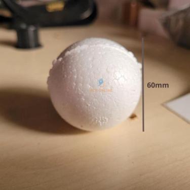 Imagem de Bolas De Isopor 30 unidades Tamanho: 60MM Escolar Escola Artesanato At
