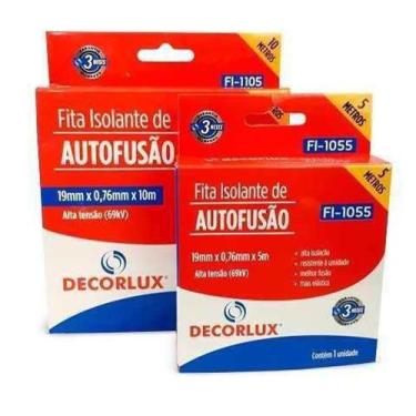 Imagem de Fita Isolante Auto Fusão 10 Metros Profissional - Decorlux