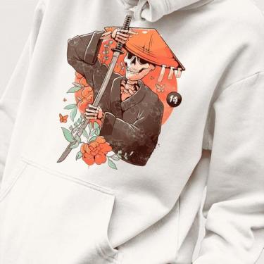 Imagem de Blusa Moletom Genuine Grit Masculina Estampada Algodão 30.1 Samurai Ca