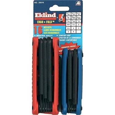 Imagem de EKLIND Chave Allen dobrável Ergo 25013 Chave Allen Combinada - Polegadas / MM (2 conjuntos 13 peças)